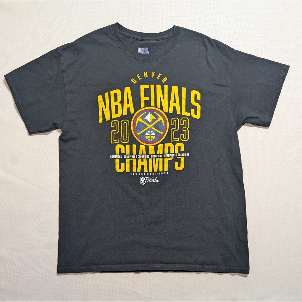 NBA Denver Nuggets 2023 NBA Finals Champ T-Shirt Men's Size Large